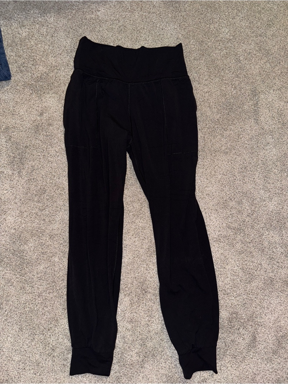 Athleta Black High-Waist Track Joggers